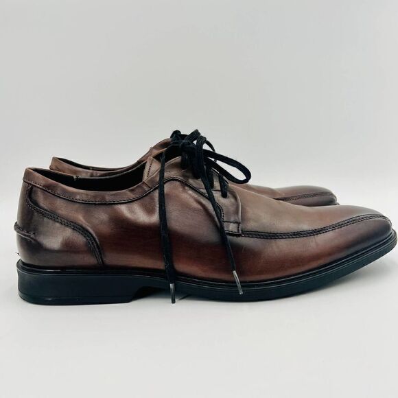 Kenneth Cole Reaction Get Busy Brown Leather Oxfords Size 11 - Picture 6 of 12